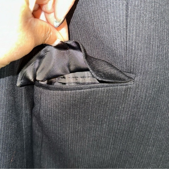 Theory Single Breasted Tailored Dark Gray Men's 38 Regular 30 Blazer - Picture 4 of 15